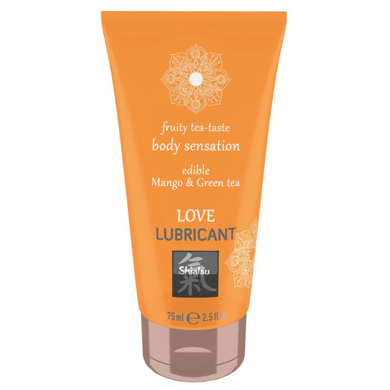 Shiatsu Lubrifiant comestible Mangue et Thé vert 75mL
